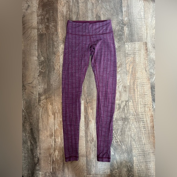 Lululemon Wunder Under Ziggy Wee September Plum Full Length Legging - Picture 2 of 7
